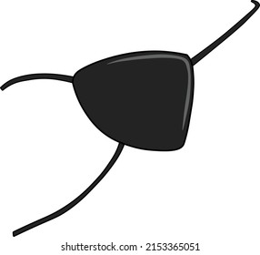 Eyepatch. NFTs eyes traits variation for any character. Accessories  parts drawing illustration. Which can be used as accessories, traits, assets, could be placed on any face character.