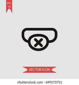 Eyepatch vector icon illustration symbol