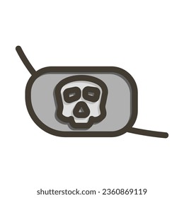 Eyepatch Vector Thick Line Filled Colors Icon For Personal And Commercial Use.
