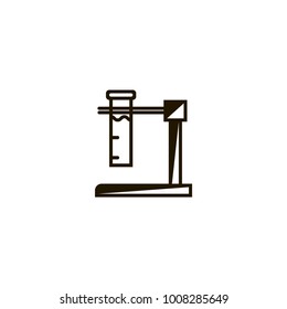 eyerlenmeyer flask icon. sign design