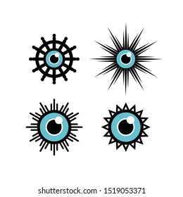 Eyes in 4 Different Round Shape