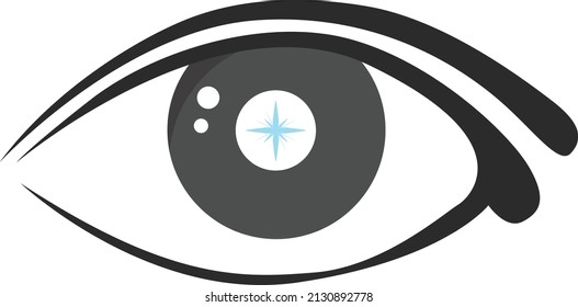 Eyes anime cartoon japanese girl
