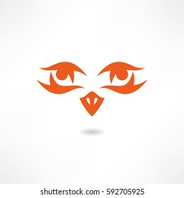 eyes and beak logo