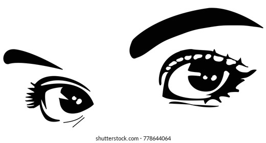 eyes beautiful young pretty girl