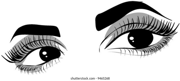 eyes of beauty woman
