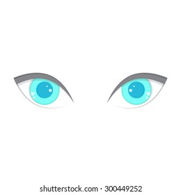 Eyes blue illustration  vector illustration