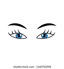 Eyes Blue Sign Illustration Isolated Icon Stock Vector (Royalty Free ...