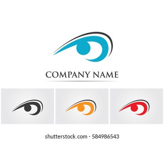 Eyes care logo and template