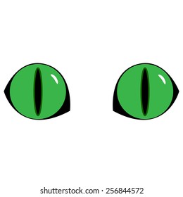 Eyes. Cartoon. Flat.