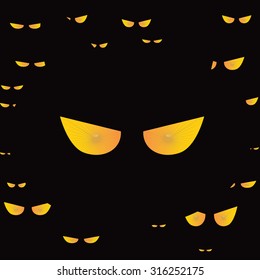 eyes cat halloween icon. Vector Design EPS10.