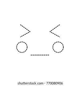 eyes closed shut face emoji icon image 
