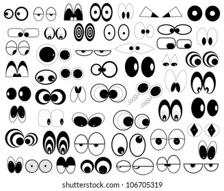 Eyes Collection Stock Vector (Royalty Free) 106705319 | Shutterstock