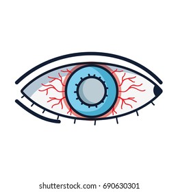 eyes with conjunctivitis sickness and infection