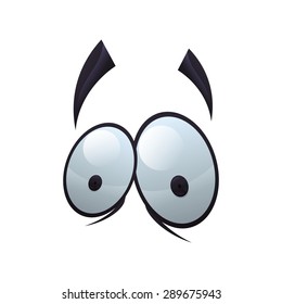 Eyes design over white background, vector illustration