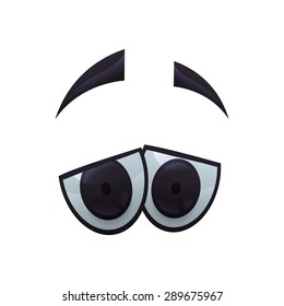 Eyes design over white background, vector illustration