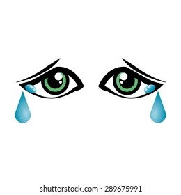 Eyes design over white background, vector illustration