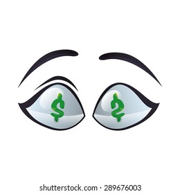 Eyes design over white background, vector illustration