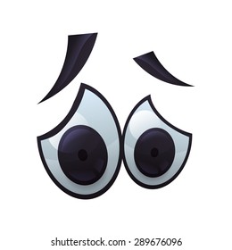 Eyes design over white background, vector illustration