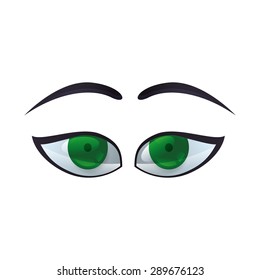 Eyes design over white background, vector illustration