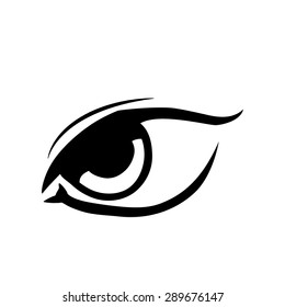 Eyes design over white background, vector illustration