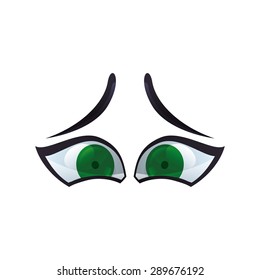 Eyes design over white background, vector illustration