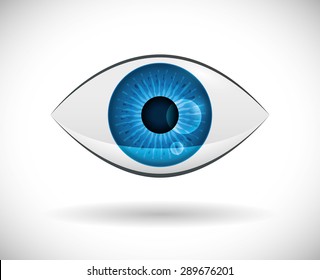 Eyes design over white background, vector illustration