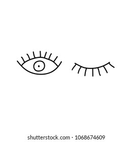 eyes doodle icon