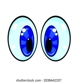eyes drawing on a white background, vector illustration