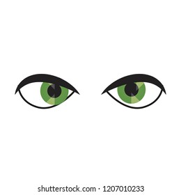 eyes expression on white background