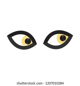 eyes expression on white background