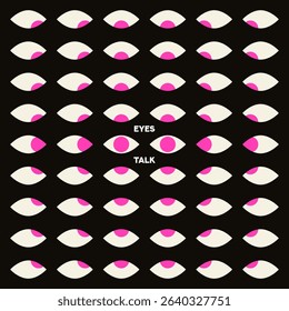 Eyes. Eye flat vector illustration. Eye symbols. Cartoon eyeballs.