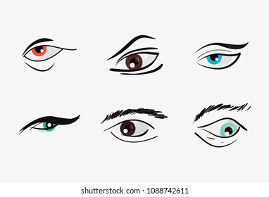 eyes and eyebrows design