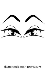 eyes eyebrows emotions vector