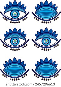 eyes and eyelashes icon vector illustration . Isolated icons
