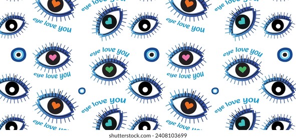 
Eyes and eyelashes pattern. Texture background. Desktop wallpaper for teenage girls. Women's fashion style. love to the eye