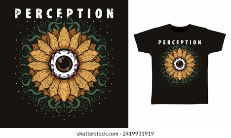 Eyes of the Flower tshirt art fashion designs.