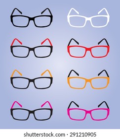 eyes glasses, colorful eyes glasses, eyes glasses vector