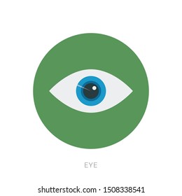 Eyes Icon, eyes care vector flat style