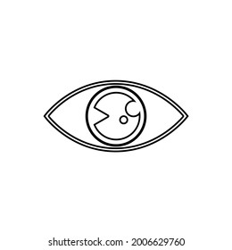 eyes icon on a white background, vector illustration