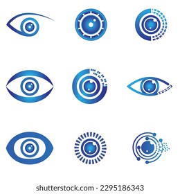 Eyes icon set vector collection. Look and Vision icons.