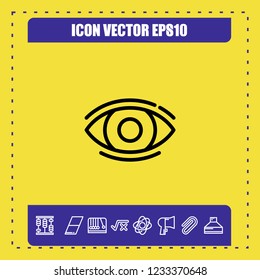 eyes icon vector