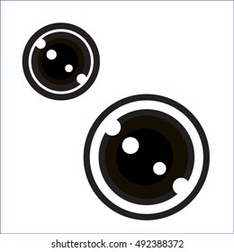 eyes icon vector