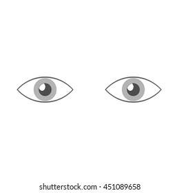 Eyes icon, vector design