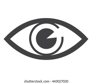 Eyes icon. Vector ilustration