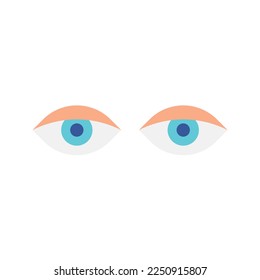 Imagen vectorial de icono de ojos. Adecuado para aplicaciones móviles, aplicaciones web y medios impresos.