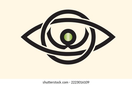 Eyes icon vector. Isolated sight icon symbol