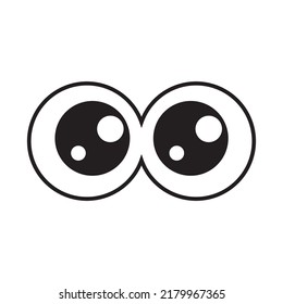Eyes icon vector. see illustration sign. watch symbol or logo.