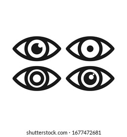 Eyes icon vector template design