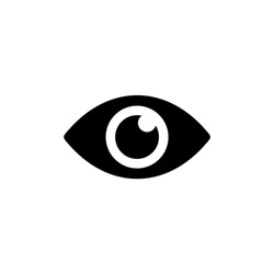 Eyes Icon Vector. Vision Icon Symbol Isolated