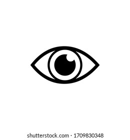 Eyes icon vector. Vision icon symbol illustration on white background